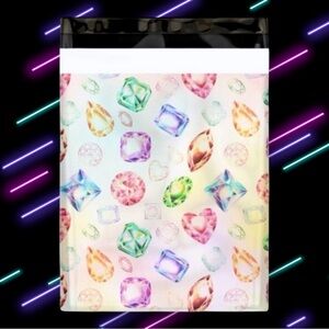 ( Quantity 25 10x13 ) Diamonds and Gems Poly Mailers Bag Shipping Envelope